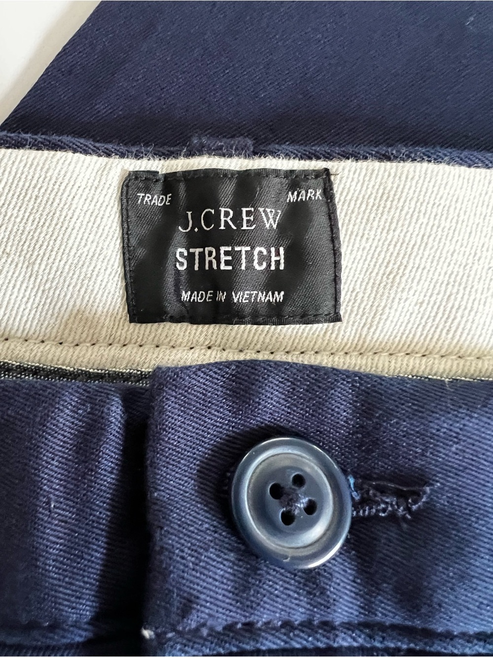 J. Crew Men's Classic Men’s Stretch Navy Chino 38 new with tags - Picture 4 of 12